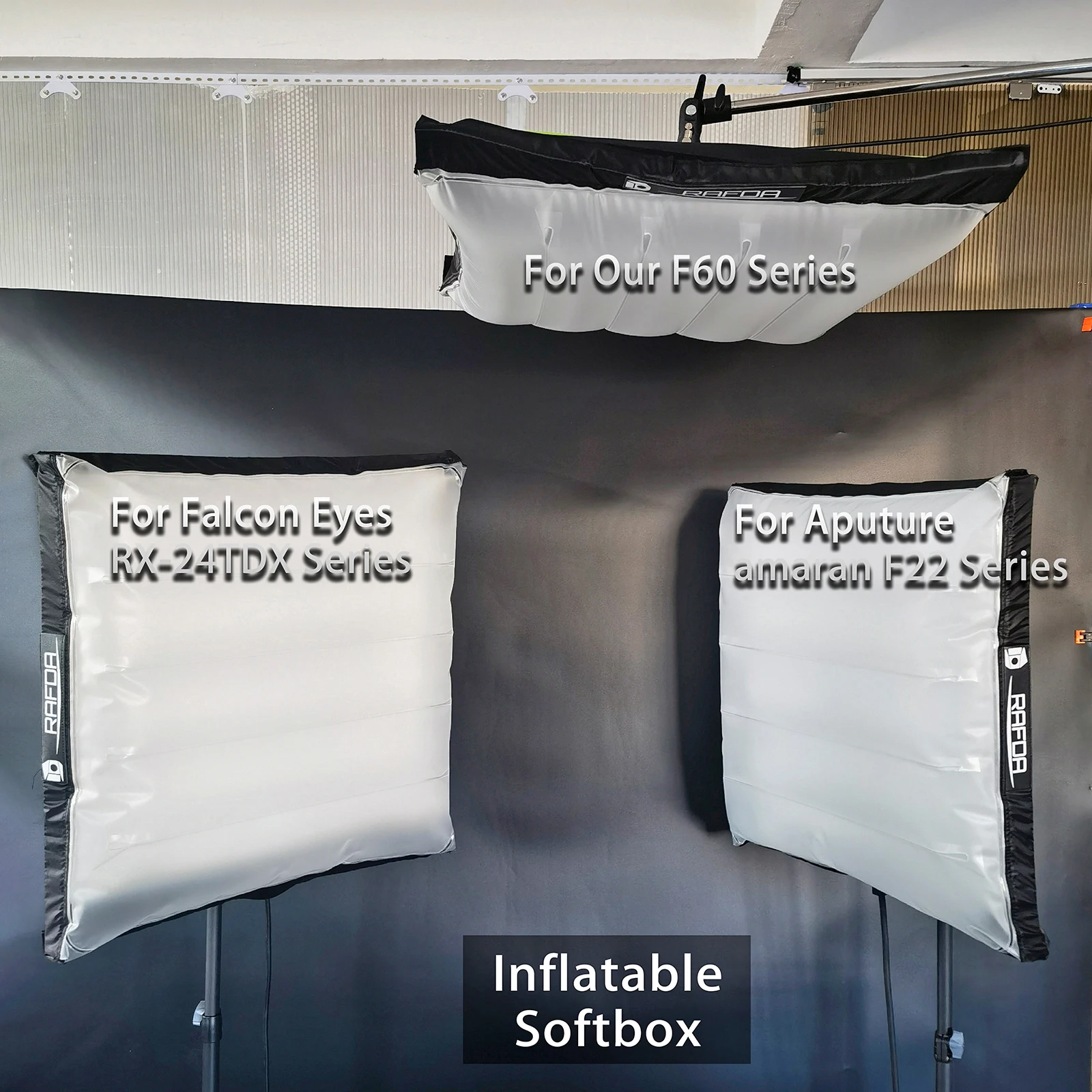 Inflatable Softbox for Falcon Eye RX-24TDX RX-724 RX-824 Aputure Amaran F-22 Godox FL150S Photo Studio Accessories