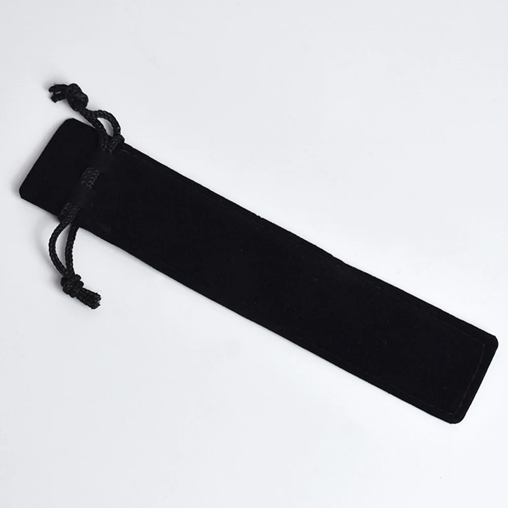 

30Pcs Soft Flannel Drawstring Pen Bags Protective Sleeve Portable Pencil Pen Holder Fabric Pouches for Office School Supplies