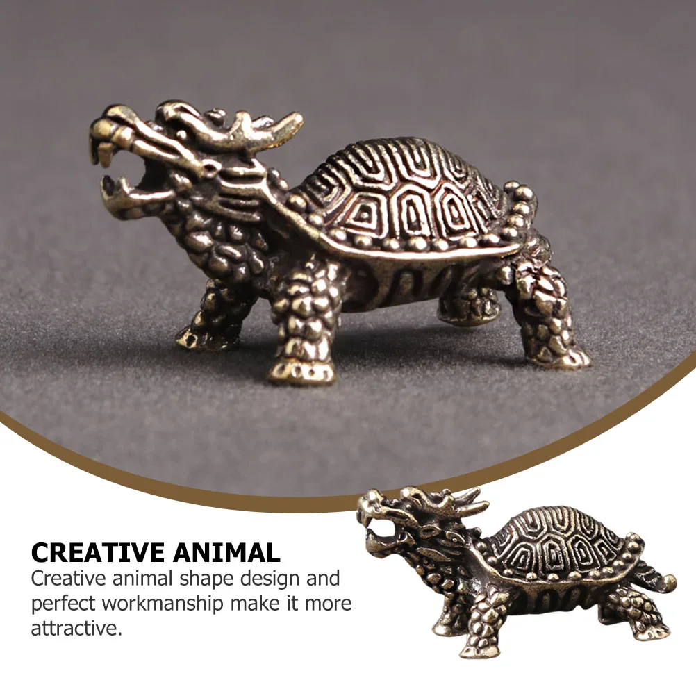 

2Pcs Dragon Turtle Keychain Fine Workmanship Creative Animal Shape Key Ring Pendant Travel Accessories Jewelry Decor