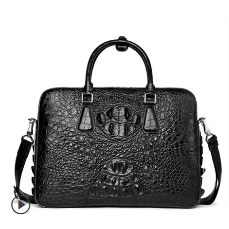 afanzhe new arrival  crocodile leather men handbag male bag business men briefcase single shoulder bag men bag