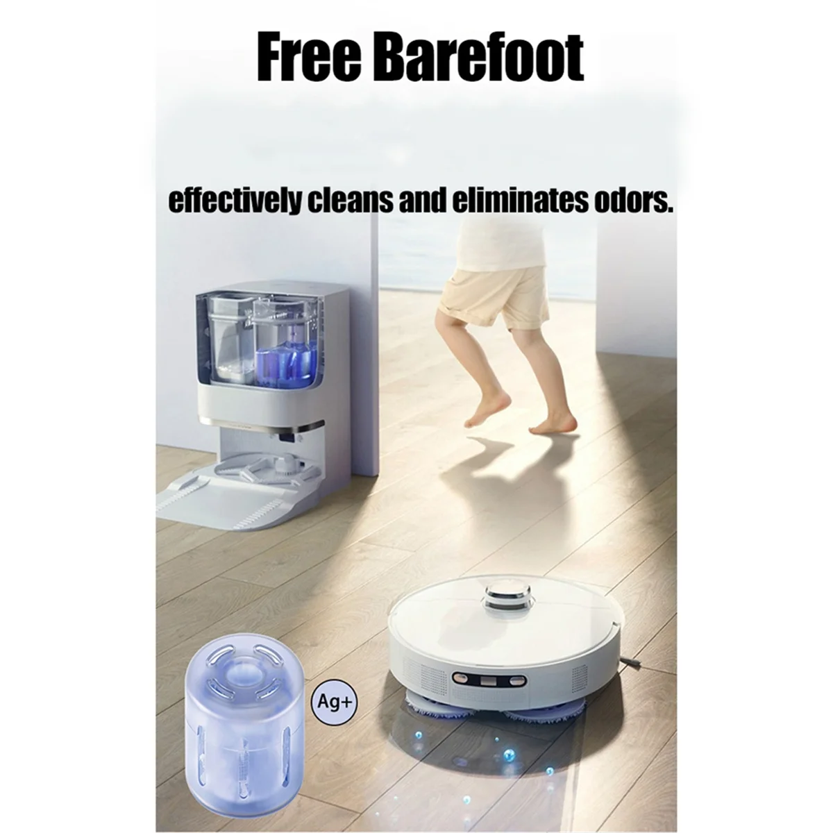 ยอดนิยม Ag + Silver Ion โมดูลชุดสําหรับ Dreame X10/S10/W10S/S20/X20/S10 Plus Series ทําความสะอาดถังน้ําลอยสูญญากาศอุปกรณ์เสริม