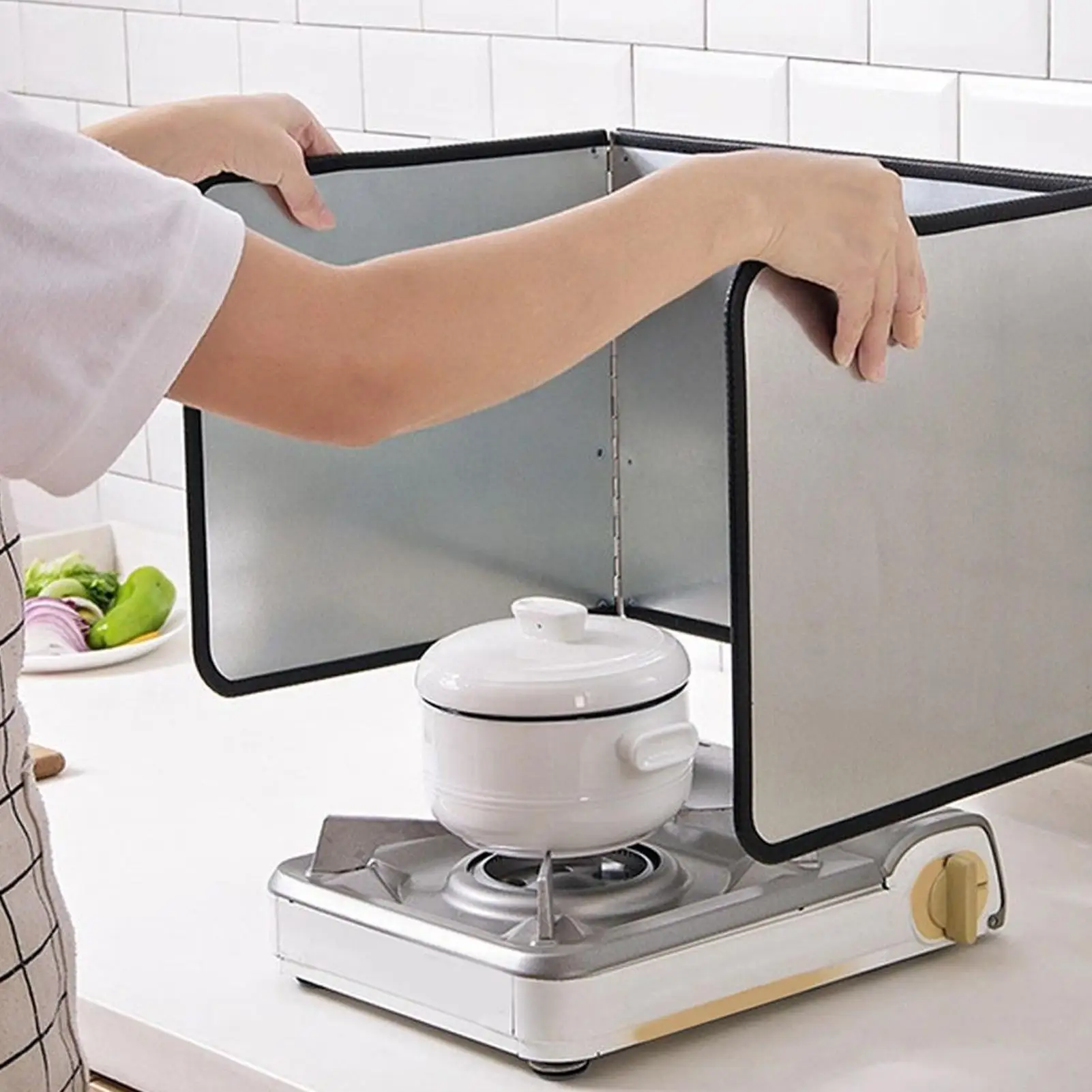 

Grease Splatter Guard Stainless Steel Splatter Screens Fine Mesh Foldable Shield Protector For Heat Insulation Dish Kitchen