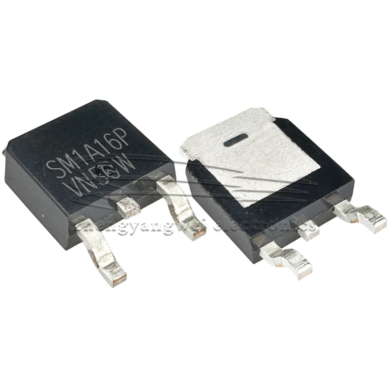 SM1A16PSUC-TRG TO-252-2 SM1A16P 10PCS 13A 100V P 채널 향상 모드 전력 트랜지스터 MOSFET