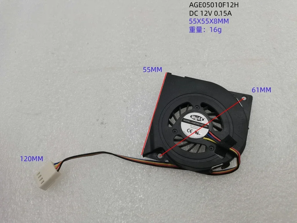 NEUER LÜFTER für WHEE AGE05010F12H 5508 12 V AGE05010F05H 5 V All-in-One-Projektor-Lüfter