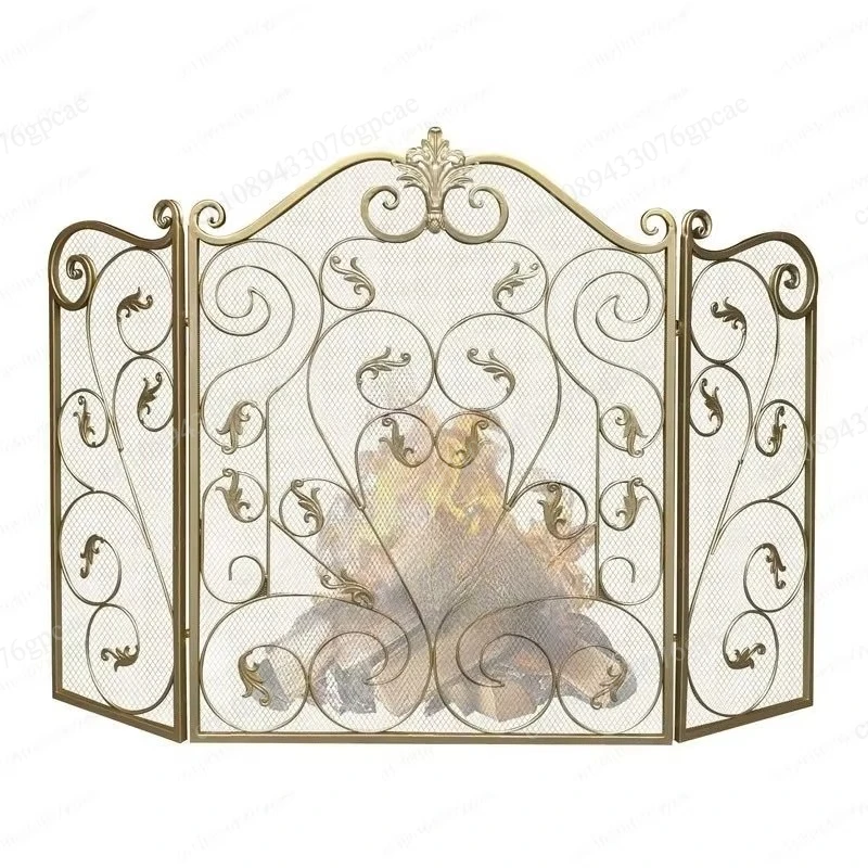 Living Room European Fireplace Screen – Embedded Fire Bar Fireplace Core, Electric Built-In Fireplace Insert