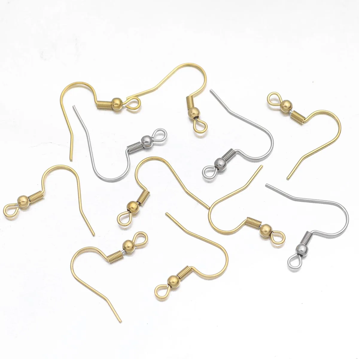 10–20 Stück 19 x 21 mm Edelstahl-Ohrring-Zubehör, Ohrringe, Verschlüsse, Haken, Beschläge, DIY-Schmuck, Basteln, Herstellung von Haken-Tropfen-Ohrringen