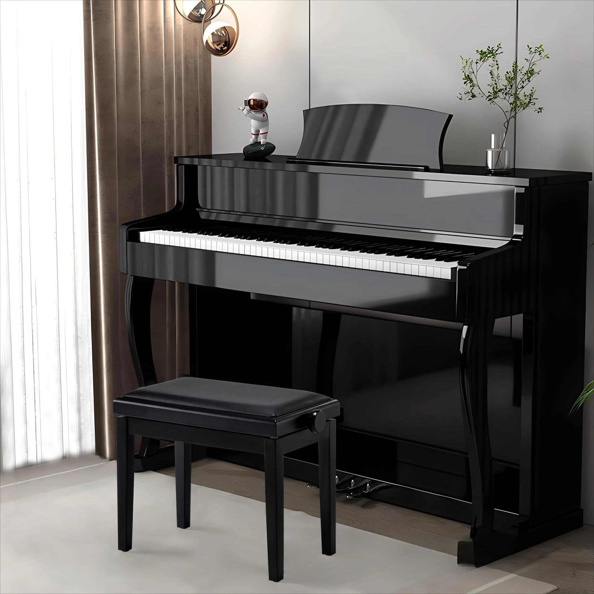 Performance Stool Elastic Sponge Piano Stool  Wholesale Openable Solid Wood