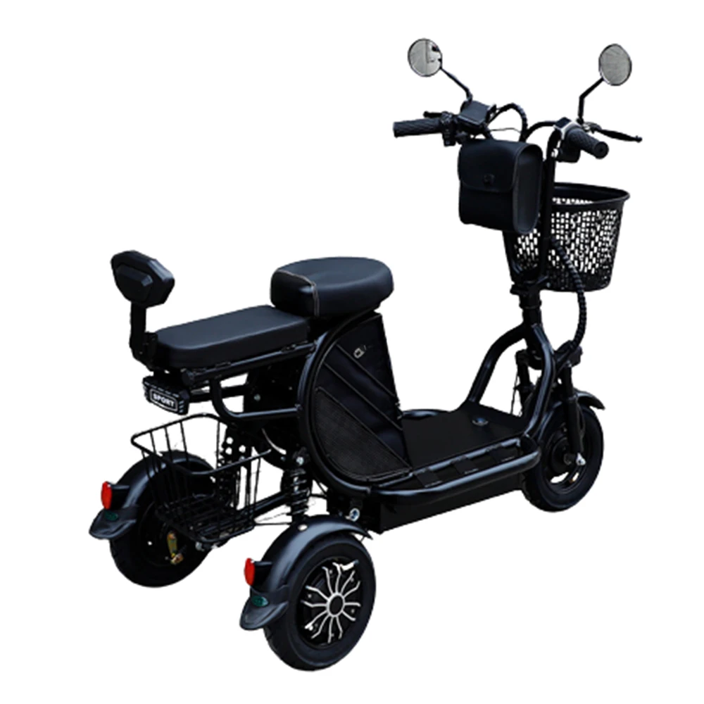 Electric folding tricycle, 400W tricycle, explosion-proof, without camera, dual shock absorption, comfortable seat cushion