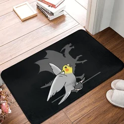 Animal Parrots Cockatiel Doodle Non-slip Doormat Dragon Shadow Bath Bedroom Mat Prayer Carpet Home Pattern Decor