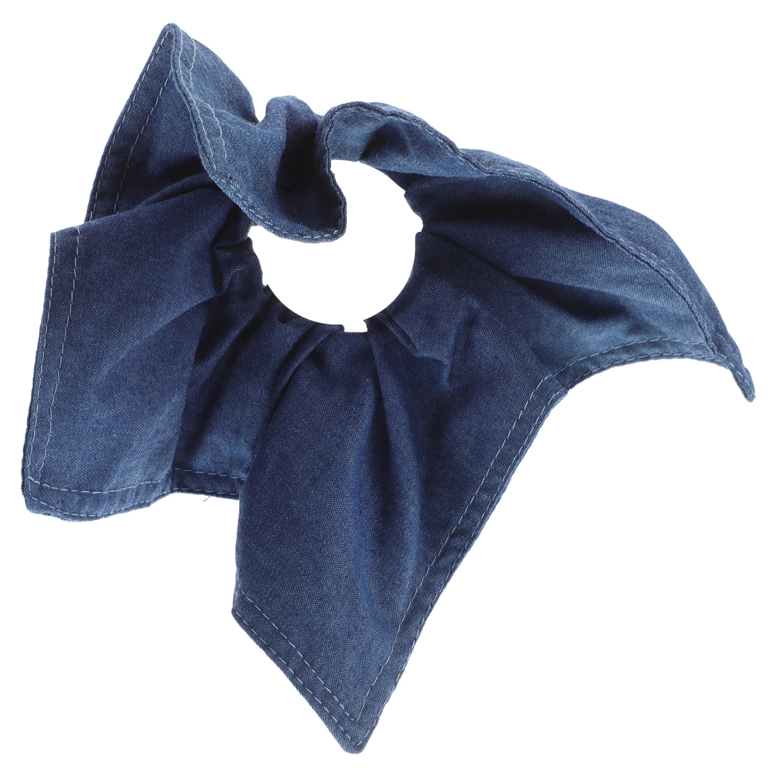 

Square Hair Bow Scrunchies Denim Blue Elastic Ties Large Scrunchie Hairband Bow Accessories Gentle Hold Fashion Bands