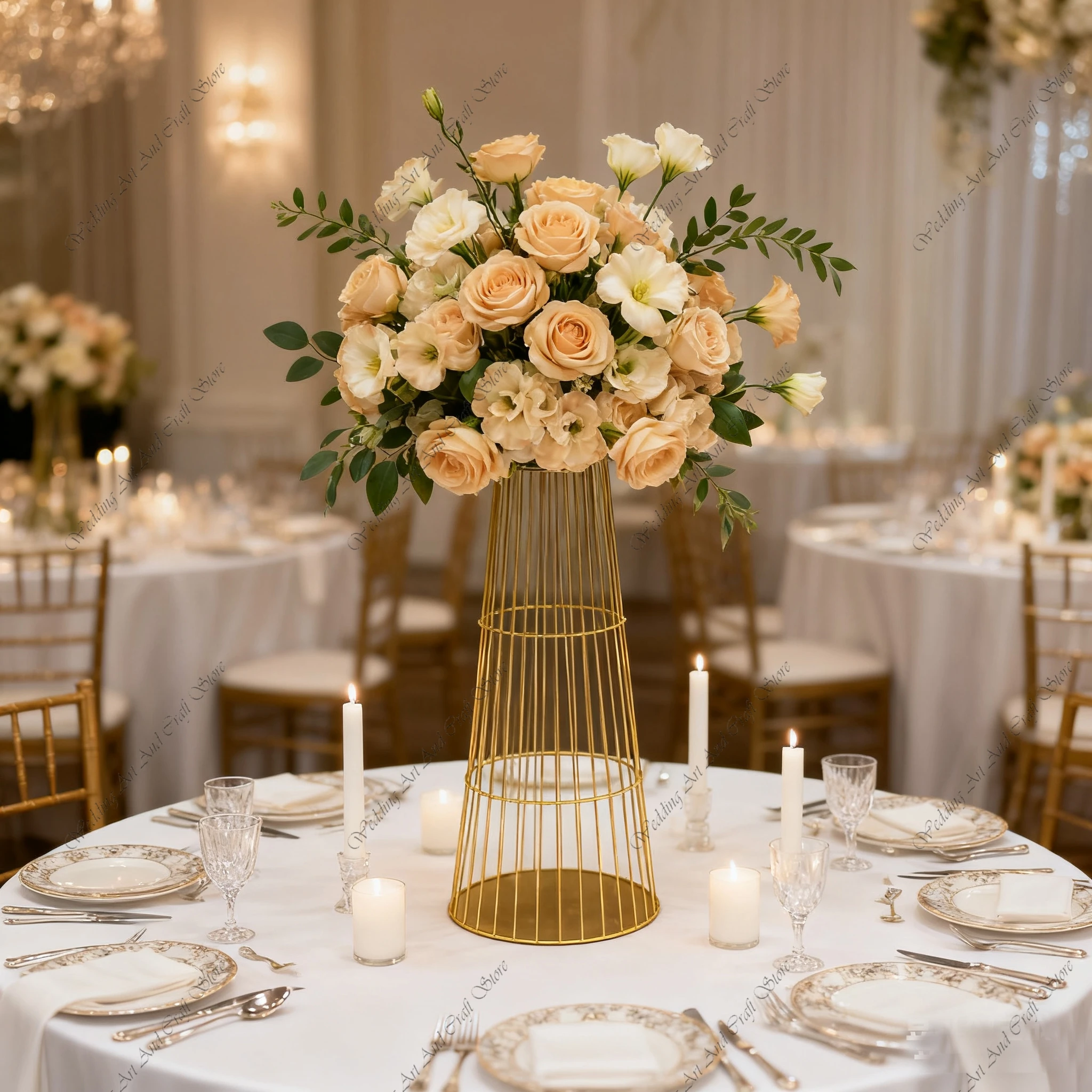 

5pcs 80/90/100cm f30 gold/white/sliver Metal Vase Wedding Table Centerpiece Event Road Lead Flower Vases Wedding Backdrop ivy78