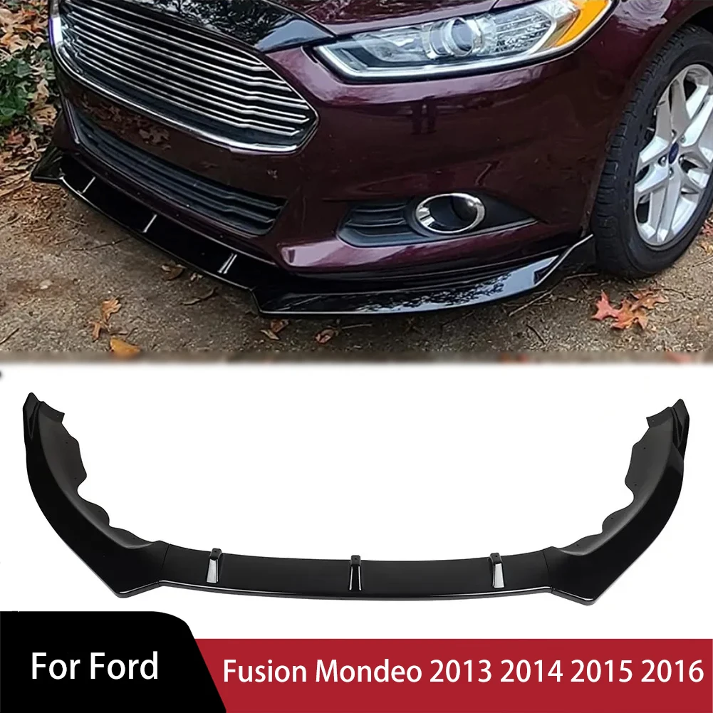 

Front Bumper Splitter Lip for Ford Fusion Mondeo 2013 2014 2015 2016 Diffuser Body Kit Spoiler Guard Front Shovel Surround