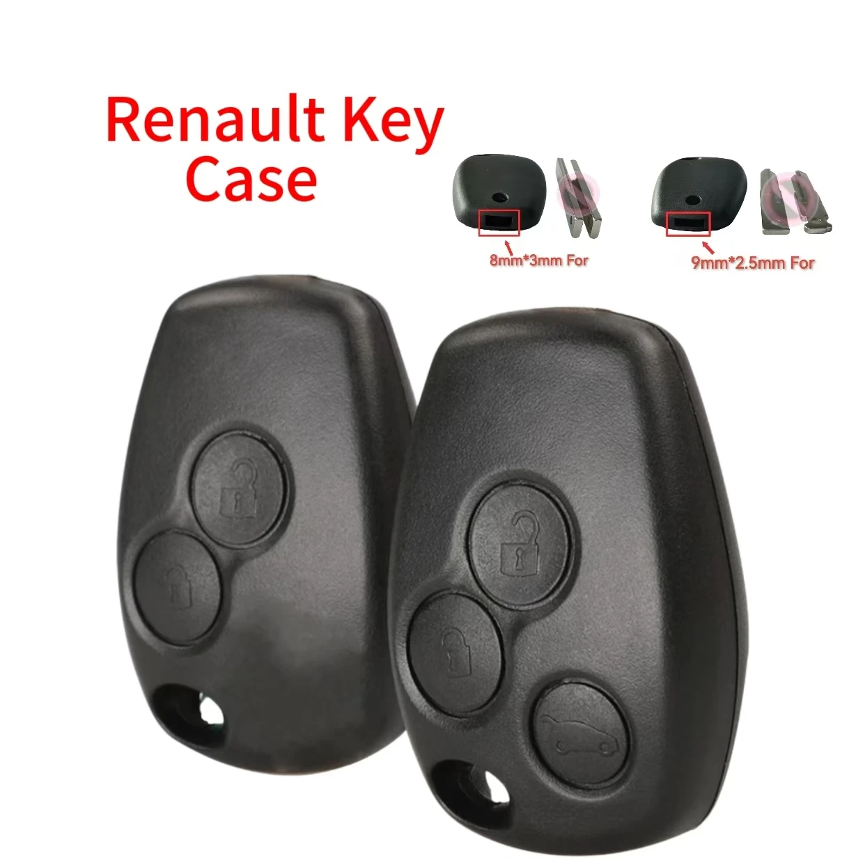 Jingxin 2/3 Buttons Remote Car Key Shell Cover Case Styling For Renault Dacia Modus Clio 3 Twingo Kangoo 2 Fob Key embryo