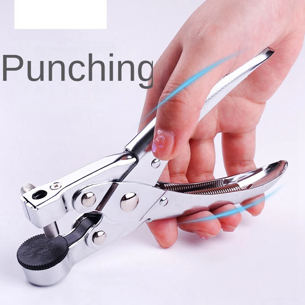 Circle Hole Puncher 7mm Hand-Held Round Hole Punch for Sofe Plastic Bag Polybag OPP PE Bag Thin Cloth,Plastic Film