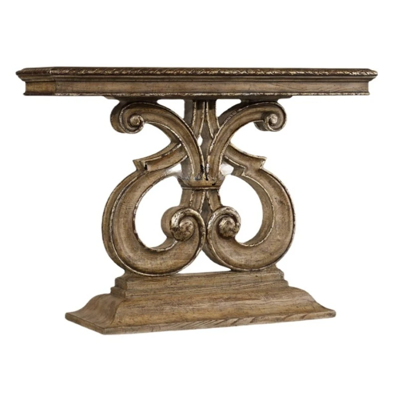 American Country Hall Cabinet Decoration Table European Minimalist Villa Corridor Console Tables