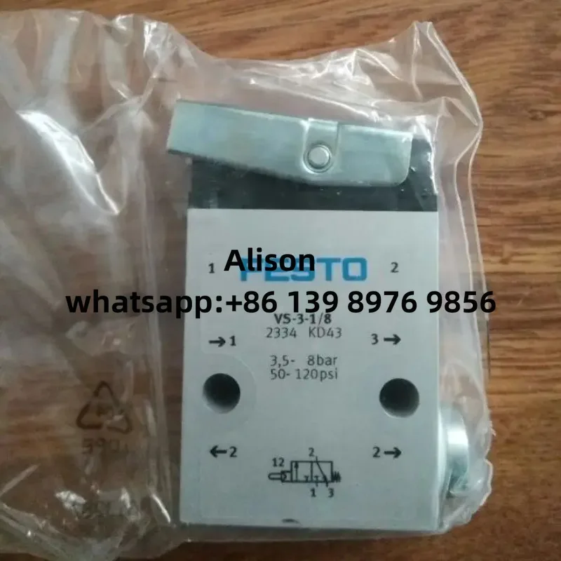 

FESTO valve VS-3-1/8 2334 VS-4-1/8 3394 V/O-3-1/8 4938 VSO-3-1/8 2952