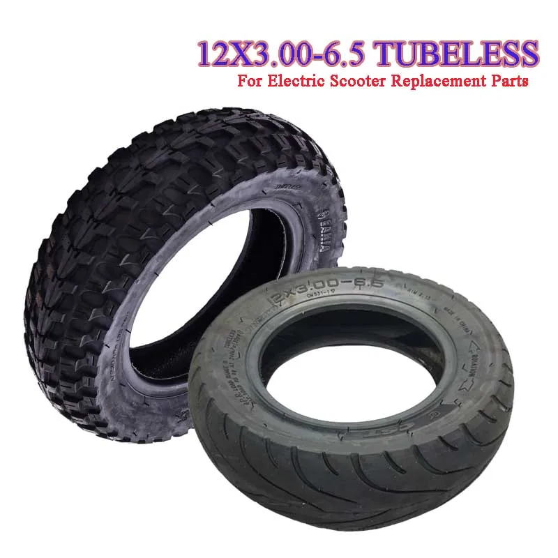 12x3.00-6.5 CST Tubeless Tyre for 12 Inch Electric Scooter Self Balance Vehicle 12*3.00-6.5 Vacuum Tire Replacement Parts