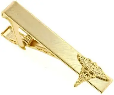 Caduceus Doctor Tie Clip. Made in The USA.