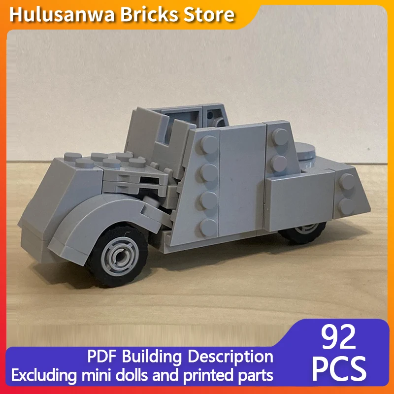 

WW2 Beaverette Легкая бронированная модель автомобиля MOC Строительные кирпичи Военное оборудование Модульная технология Подарки Праздничная сборка Детская игрушка