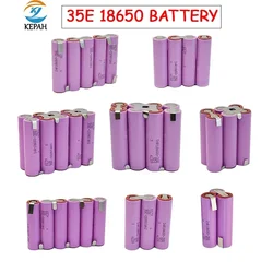 Battery Pack 3S1P 4S1P 5S1P 6S1P 3S2P 4S2P 5S2P 3500/7000mAh Customized Welding Battery Pack 18650-35E Battery,Screwdriver,Drill