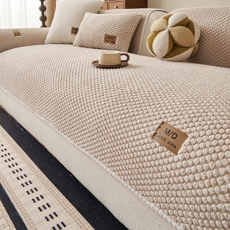 1 stuk warm pluche bankkussen, huisdiervriendelijk, rugkussen, armleuningkussen, kussensloop, antislip, machinewasbaar, meubelbeschermer, geschikt voor eenpersoonsbanken, tweepersoonsbanken,