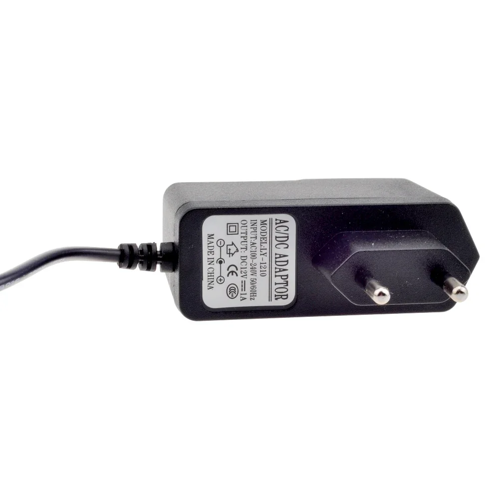 ESCAM EU AU UK US Plug tipo 12V 1A 5.5mm x 2.1mm alimentatore AC 100-240V a DC adattatore spina per telecamera CCTV/telecamera IP