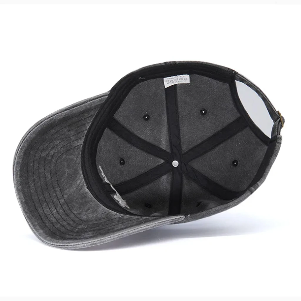 قبعة بيسبول قطنية مغسولة مطرزة بحروف G، قبعة أبي للجنسين، قديمة وعصرية #3