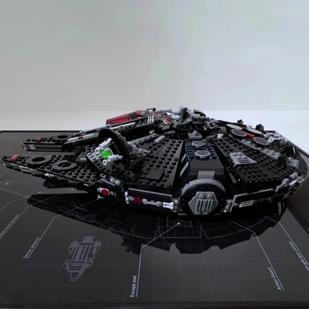 

1579PCS Dark Falcon Star Ship Building Blocks - Advanced DIY Space Model for Adult Hobbyists
