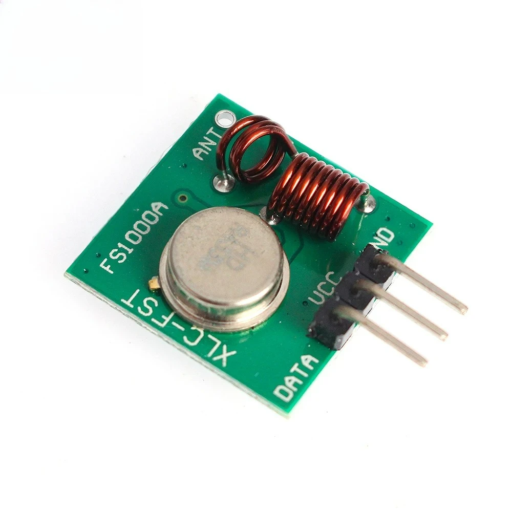 315 ميجا هرتز وحدة تجديد فائقة 433 ميجا هرتز وحدة إرسال لاسلكية للترددات اللاسلكية ومجموعة الاستقبال تيار مستمر 5 فولت لاردوينو