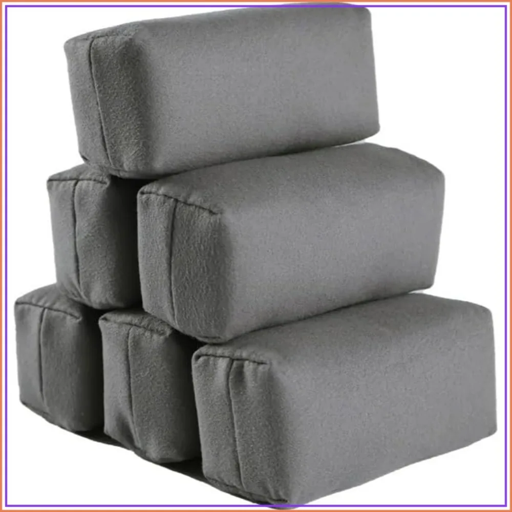6Pcs Microfiber Suede Applicator Pads for Car Detailing, Wax, Ceramic Coating & Sealants