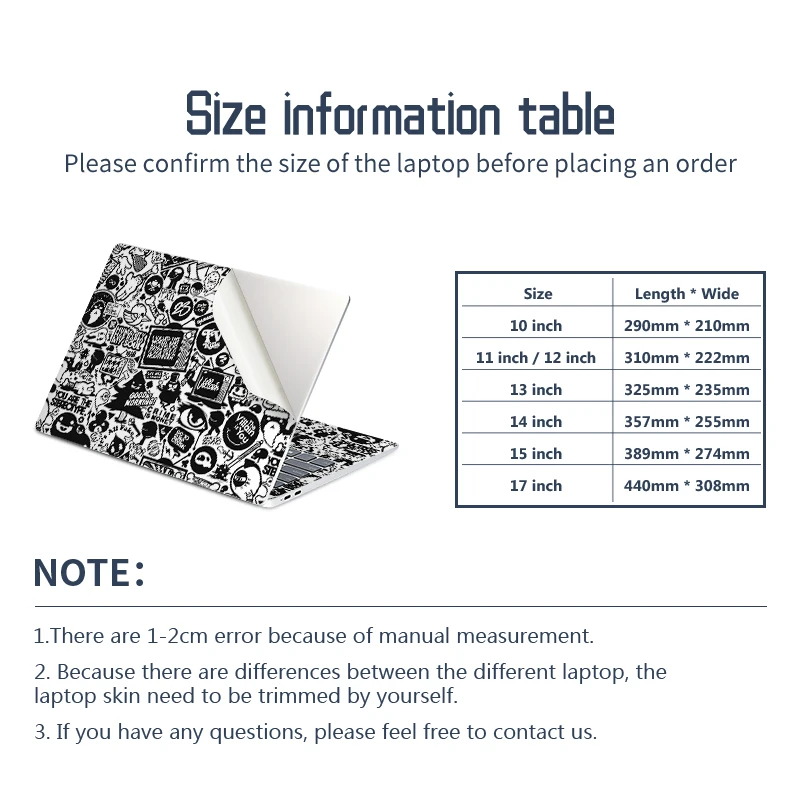 DIY Universal Laptop Stickers Skins Vinyl Creative Skin Case 13.3\