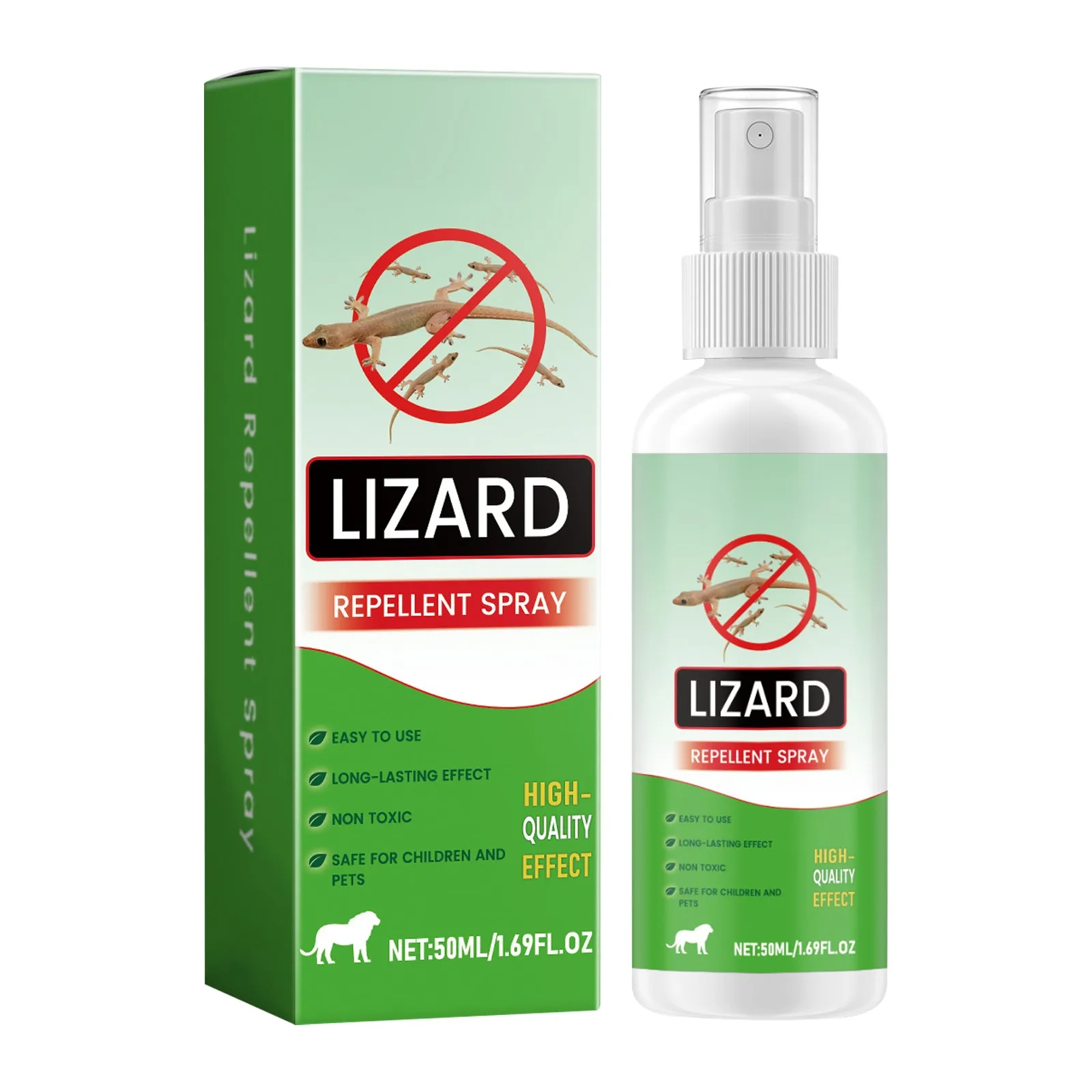 50ML Powerful Gecko Repellent Spray Insect Spray Vegan Ingredient No Disturbs The Environment, Home Indoor Outdoor Protection