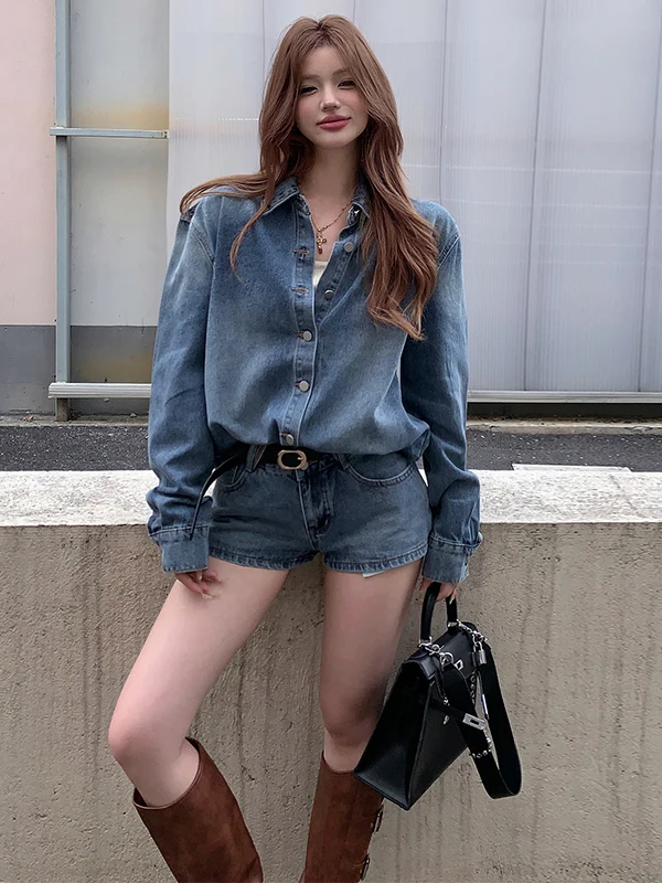 

Женские джинсовые брюки больших размеров с высокой талией, свободный крой, длинный све, осень-зима, модный комплект для похудения, закрывающий живот