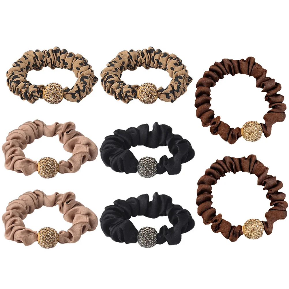 

8pcs Elastic Hair Ties for Women Girls Fabric Ponytail Holders Durable Soft Scrunchies Accessories Hair Bands Party Festival