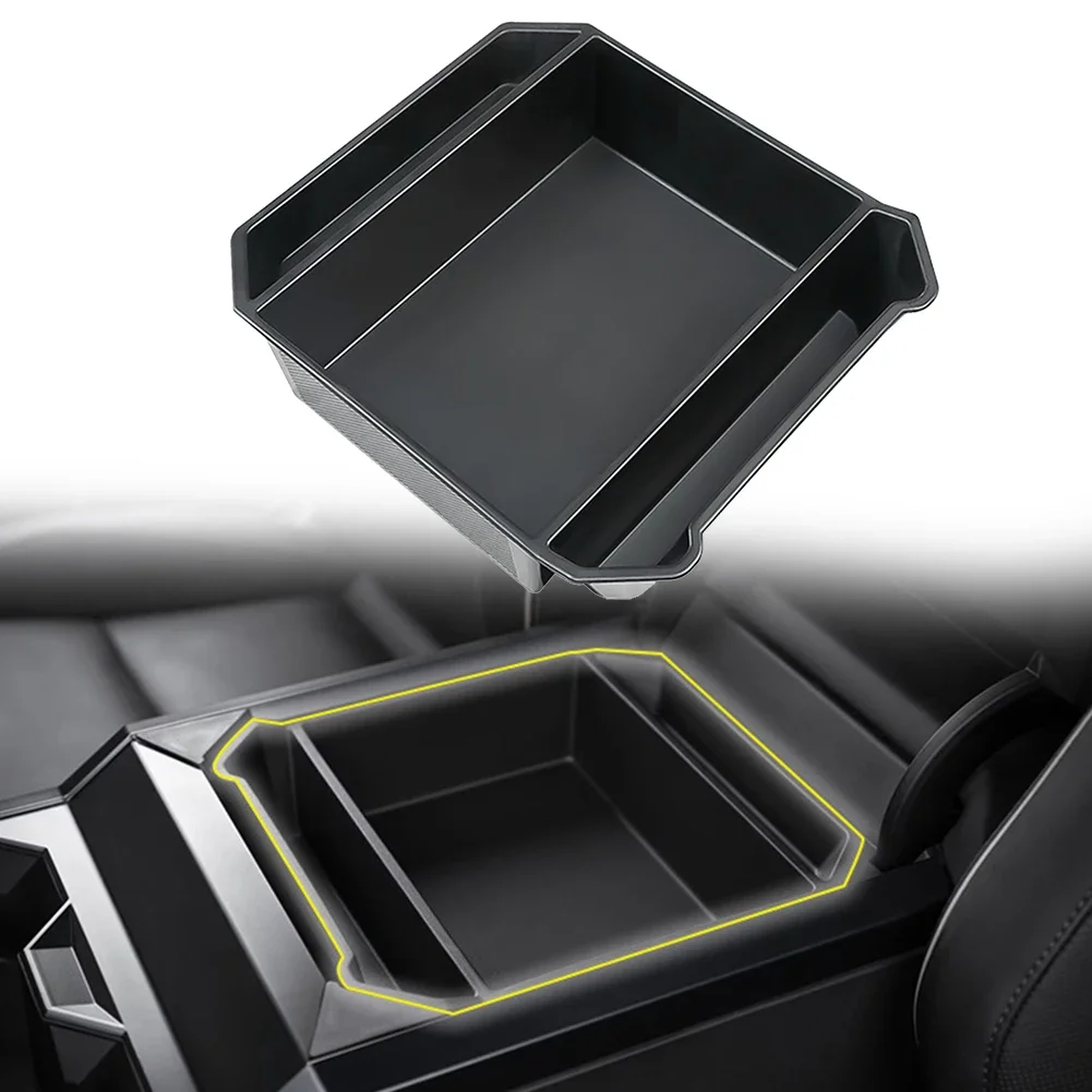 Car Armrest Box Car Central Control Armrest Box Storage Box For Tesla Cybertruck 2024+ Center Console Organizer Tray Armrest Box