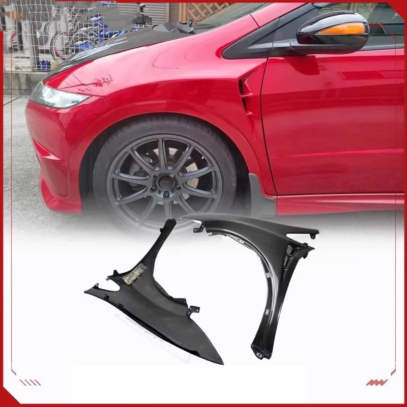 

Carbon Fiber Fender Body kit for Honda civic FN2 Type R Modified Side Front Bumper fender Arch Wheel Eyebrow