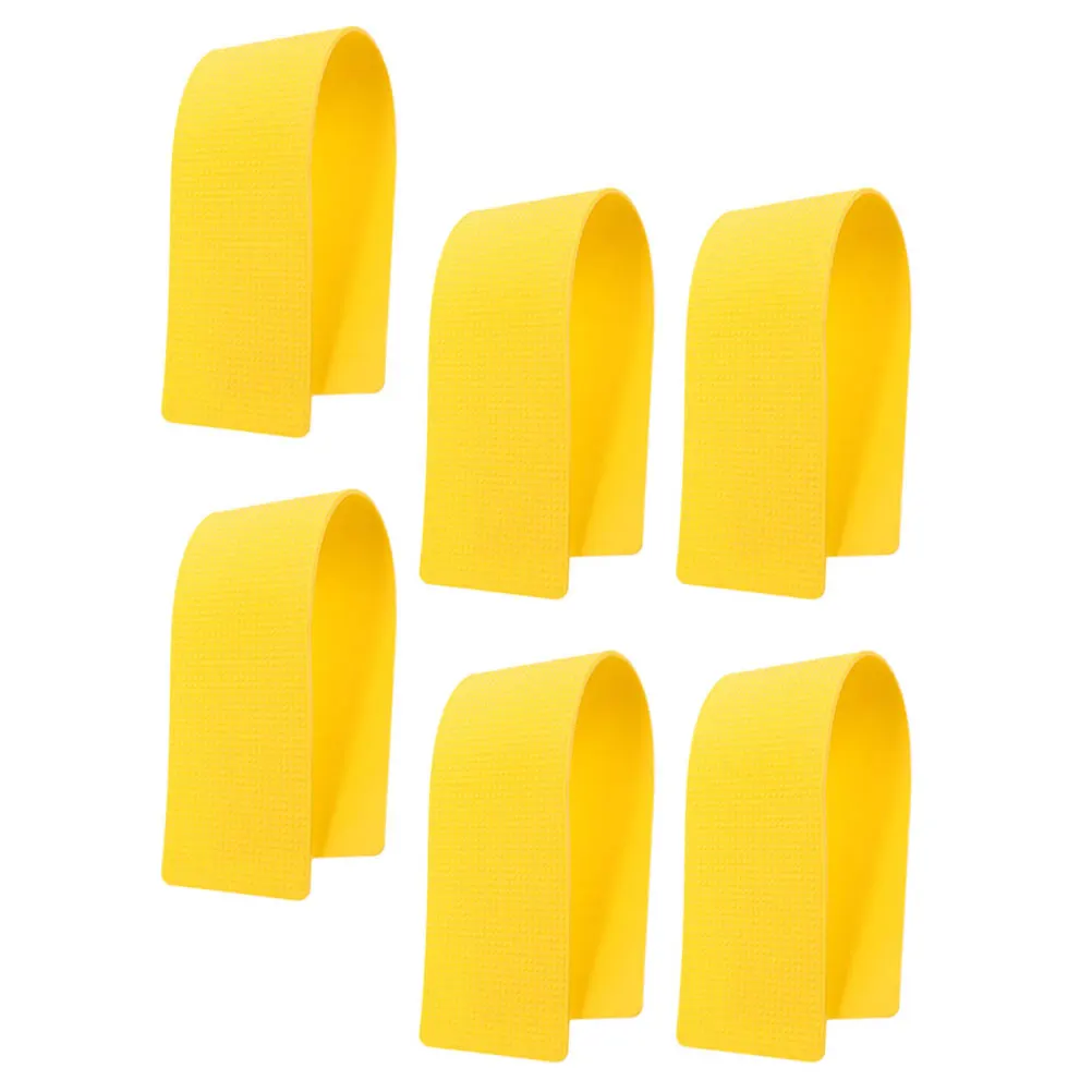 

6pcs Mats Spot Markers Flat Training Aids Durable Gym Agility Drills Sports Court Marker Tennis Football Practice