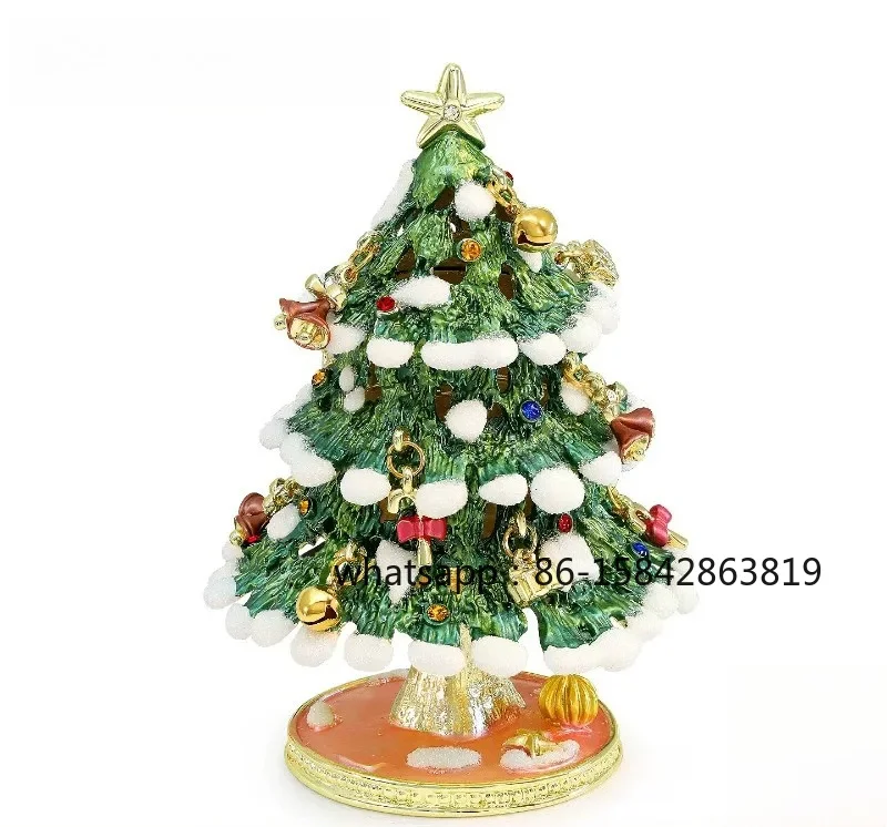 

Jewelry Box, Enamel Luminous Light, Wishing Christmas Tree Jewelry Box, Marriage Proposal Ring, Graduation Gift.
