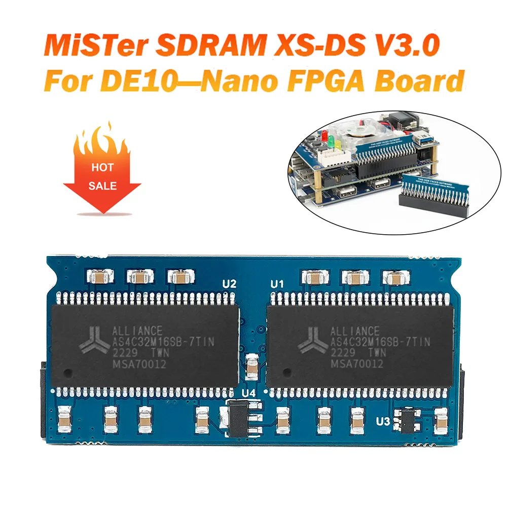 

MisTer SDRAM 128MB(v3.0) Extra Slim Board Compatible with DE10-Nano For Neo Geo /Sega Saturn/Sega Mega CD Core