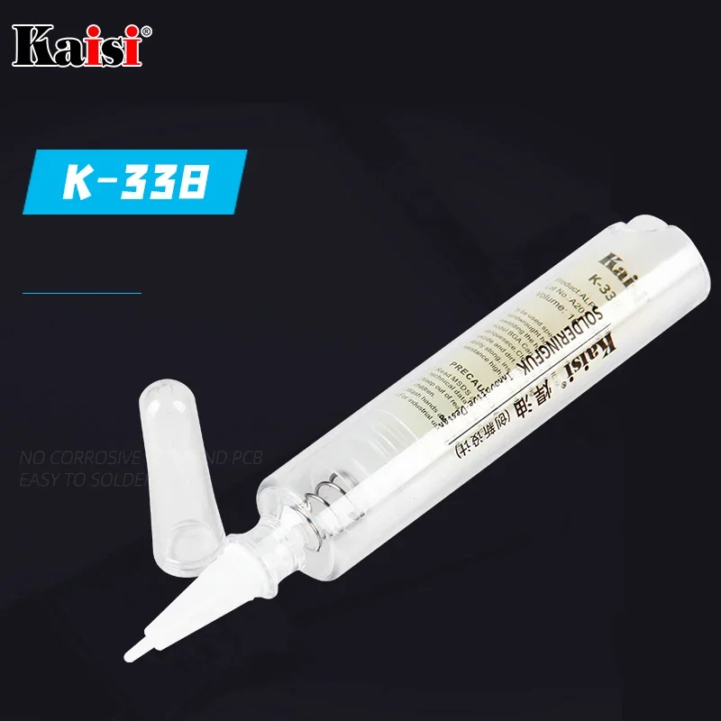 Kaisi K-338 Solder Flux BGA PCB No-Clean Solder Paste Welding Advanced Oil Flux No corrosion 10cc Soldering Repair Paste