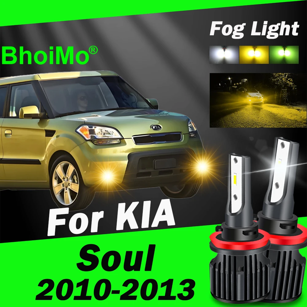 

BhoiMo For KIA Soul 2010 2011 2012 2013 Front Fog Light Lamp Led Bulb