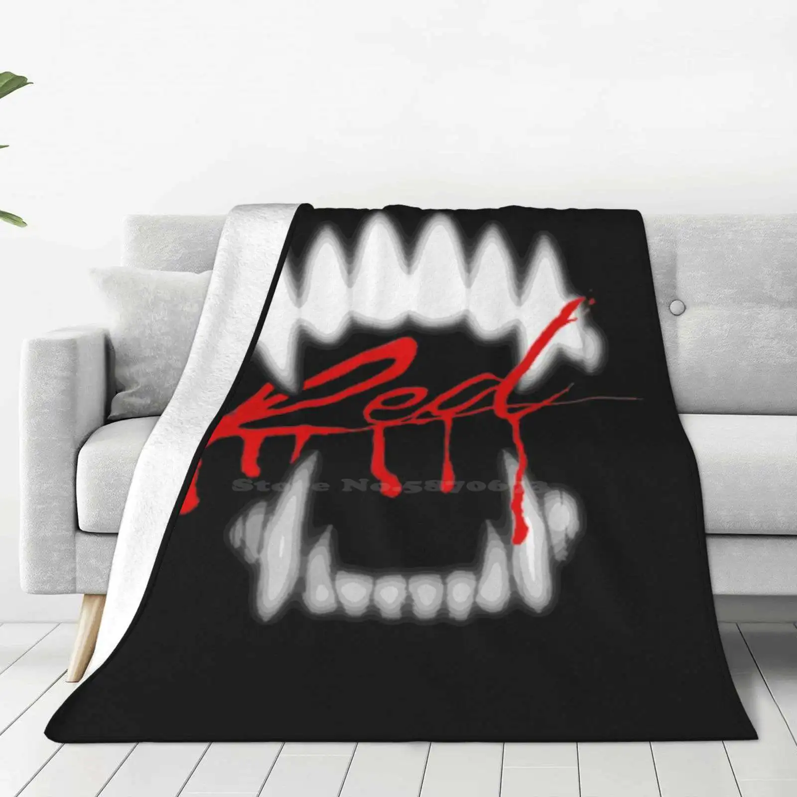 Whole Lotta Red New Selling Custom Print Flannel Soft Blanket Wlr Whole Lotta Red Vampire