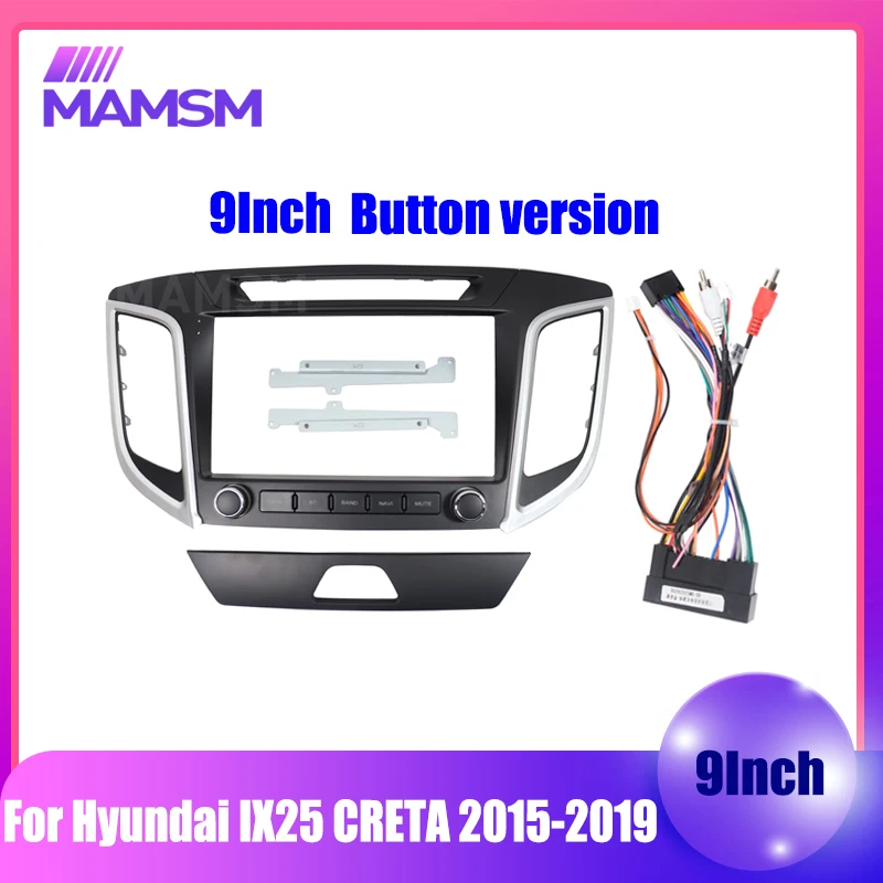 

9Inch For Hyundai IX25 CRETA 2014-2018 Car Radio Android MP5 Large screen Player Frame Head Unit Fascia Stereo Panel Dash Cover