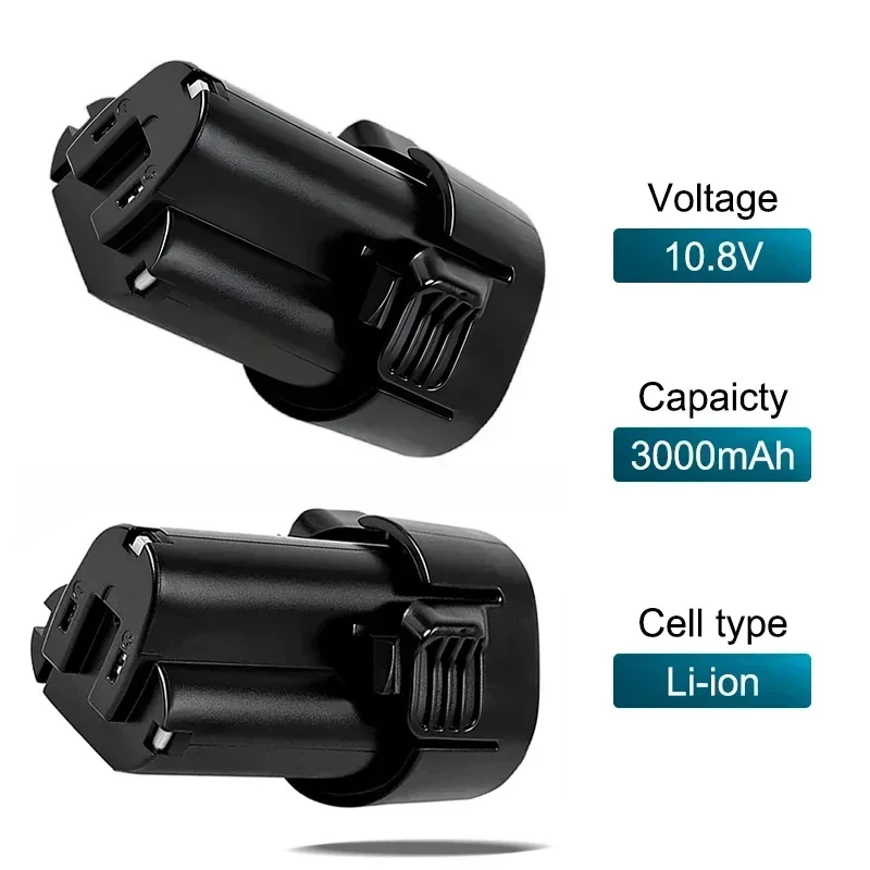 ماكيتا 10.8 فولت بطارية BL1013 BL1020 BL1030، DF030D ماكيتا 10.8 فولت/12 فولت شاحن، أداة بديلة 10.8 فولت ماكيتاباتري BL1030