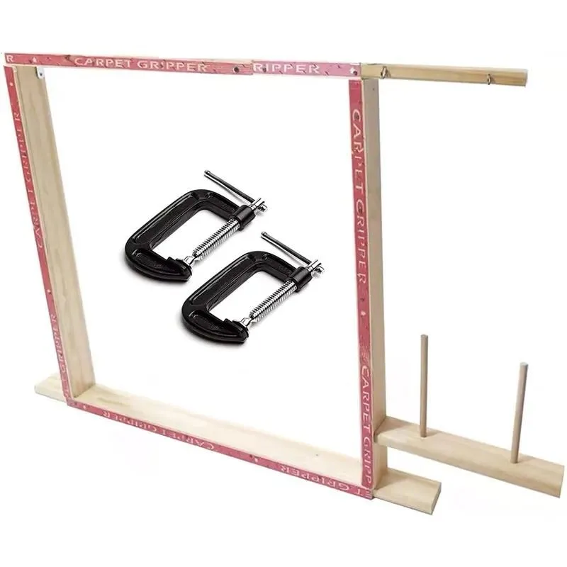 Tabletop Floor Tufting Frame for DIY Carpet Tapestry Making Tools