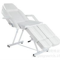 Hand Massage Table Facial Bed Massage Bed Lash Bed for Eyelash Extensions Salon Chair with Tray Split Footrests (Black) MQAM