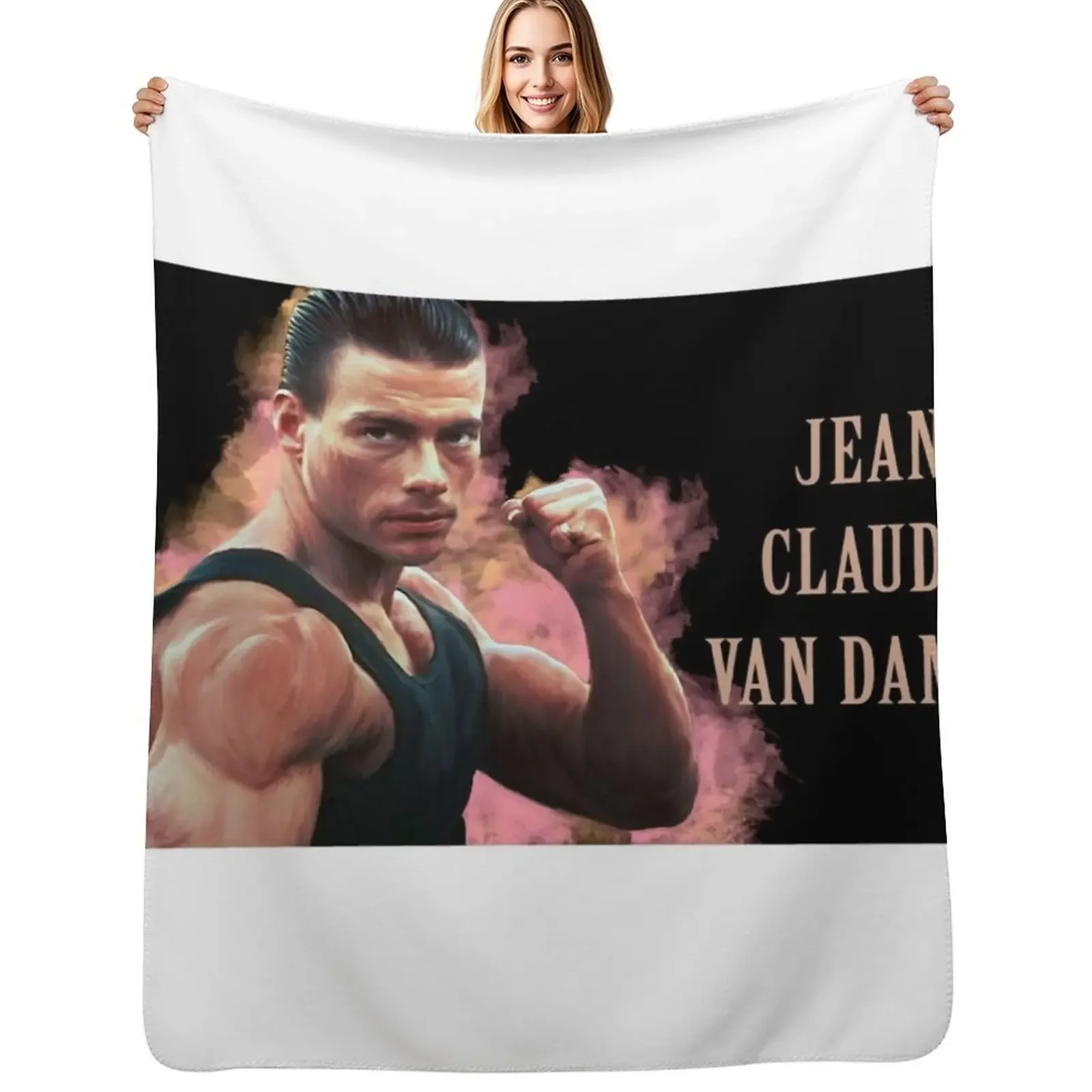 

jean claude van damme Throw Blanket Cute Luxury Thicken Comforter Blanket