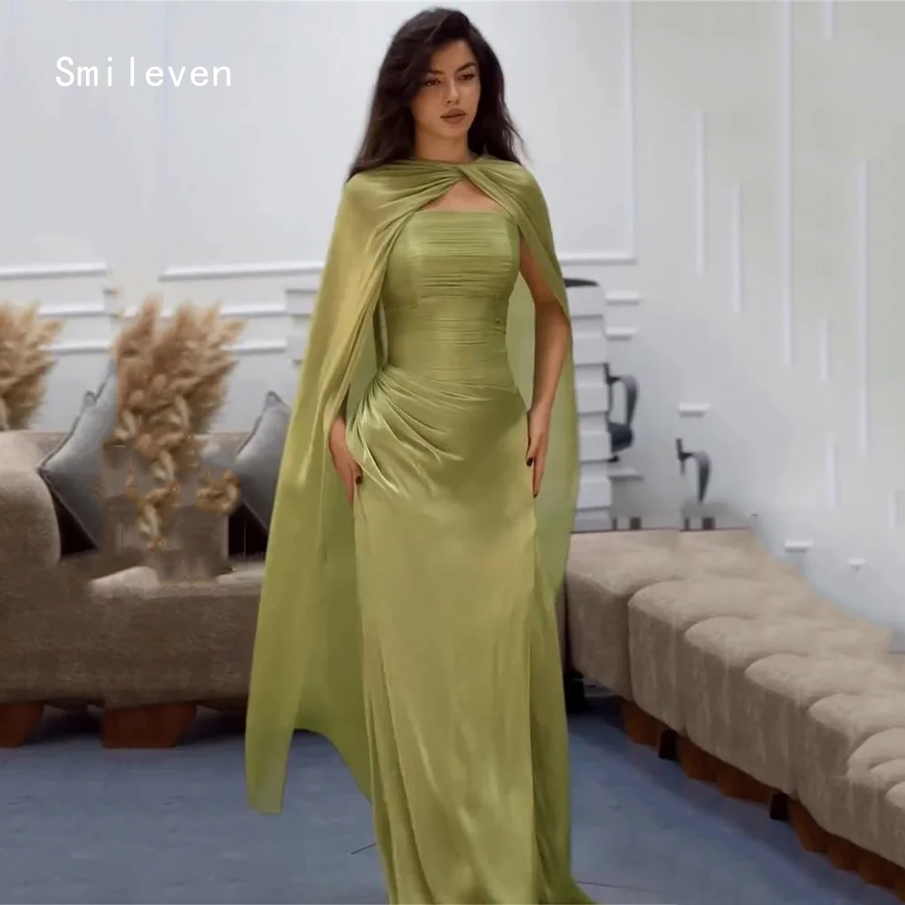 Smileven فستان حورية البحر الأخضر الفاخر للحفلات الراقصة أنيق بدون حمالات فساتين سهرة الخصر Cinching مناسبة رسمية فستان مخصص 2026 #1