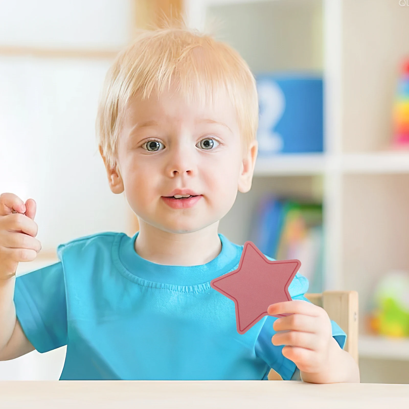 

1 Pack Star-Shaped Cardstock Cutouts Paper Craft Decorations Adhesive Back Classroom Wall Bulletin Board Diy