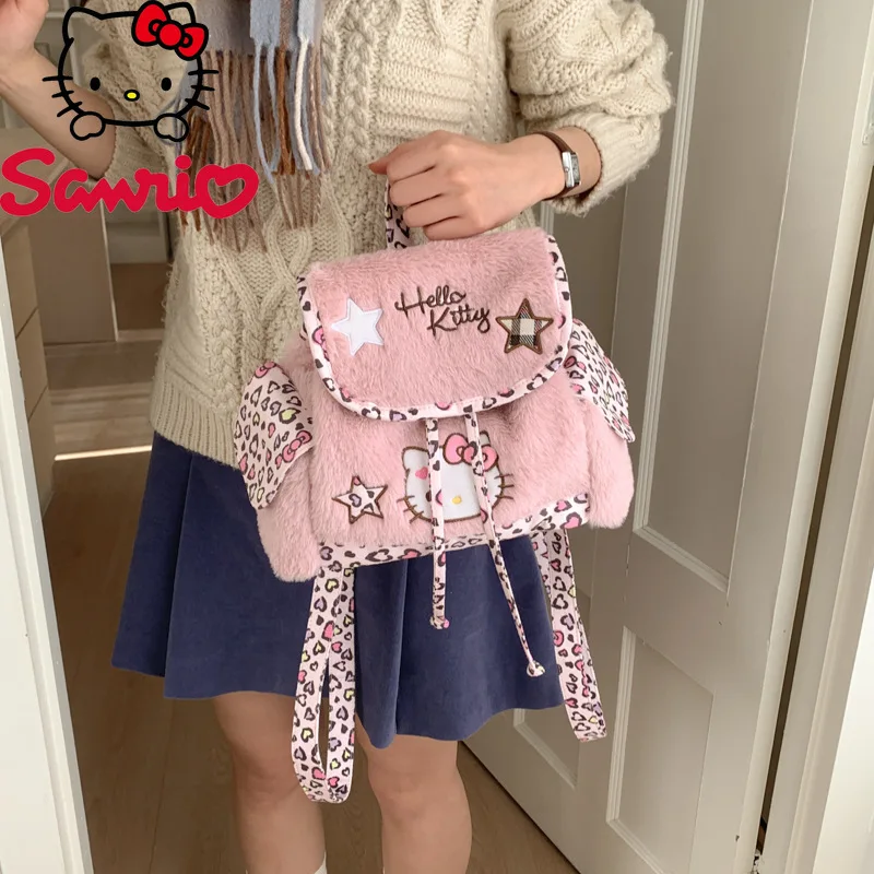 

Hello Kitty 2026 New Women's Backpack Fashion High Quality Girls Backpack Autumn and Winter Versatile Women's Casual Backpack